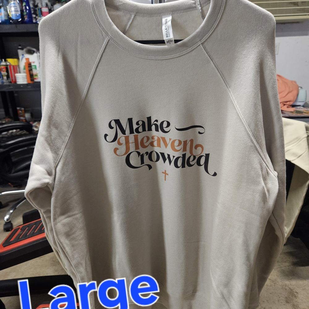 Beige Sweatshirt with Graphic Print